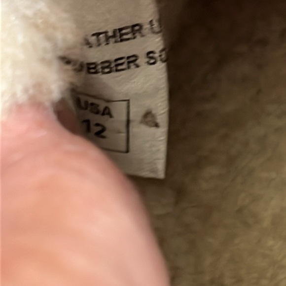 Ross & Matteo Genuine Shearling Loafer Sneaker sz 12 Leather Calf Hair Outdoors‎